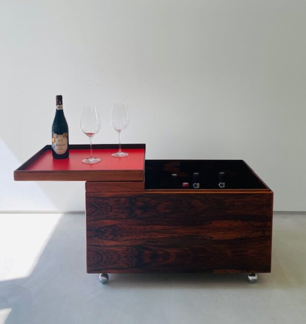 decorative dry bar table designed by Poul Norreklit