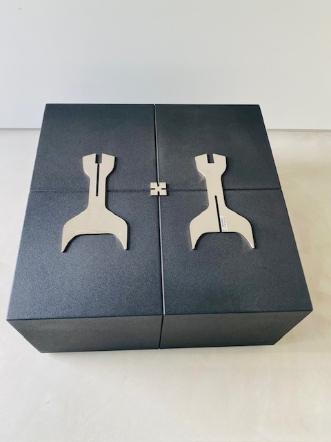 Sculptural Metal Candlestick by Marcel Breuer for Gavina - Image 3